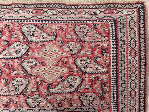 fig 1. Antique Kilim, Senneh, Persian Kurdistan.