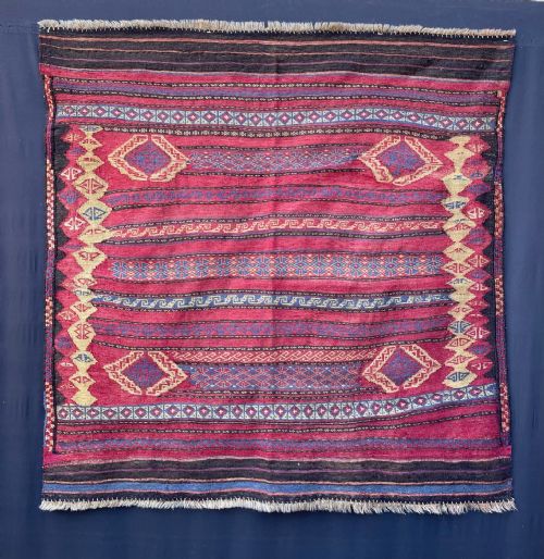 Antique Bread Sofreh, Taimani Nomads, Chahar Aimaq Confederation, Charchagan, Ghor Province, West-central Afghanistan.