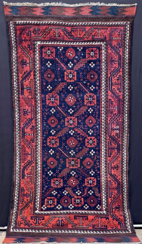 Antique Baluch Tribal Rug, Khorassan Province, North-east Persia.