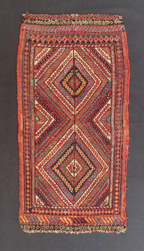 Antique Soumak Weaving, Afshar Nomads, Kerman Province, South Persia.