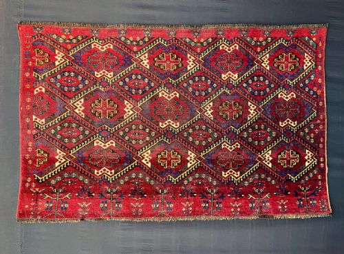 Antique Turkmen Tent-bag, Ersary Tribes, Middle Amu Darya Region, Turkmenistan, Central Asia.