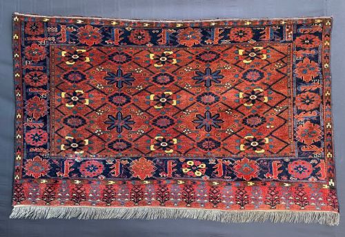 Antique Turkmen Tent-bag, Ersary Tribes, Middle Amu Darya Region, Turkmenistan, Central Asia.