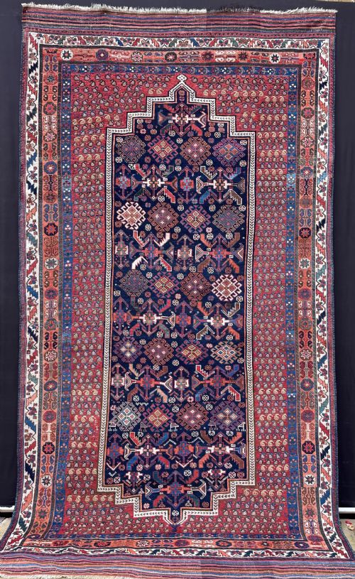 Antique Afshar Carpet, Afshar Tribes, Kerman Province, Southern Persia.