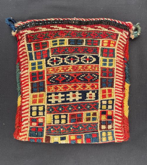 fig 2. Antique Vanity-Bag, Afshar Tribes, Kerman Province. South Persia.