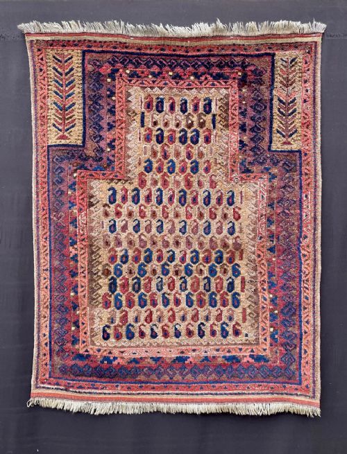 Antique Prayer-rug, Baluch Tribes, South-east Persia.