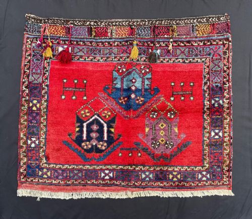 Antique Saddle-bag Face, Afshar Tribes, Kerman Province, Southern Persia.