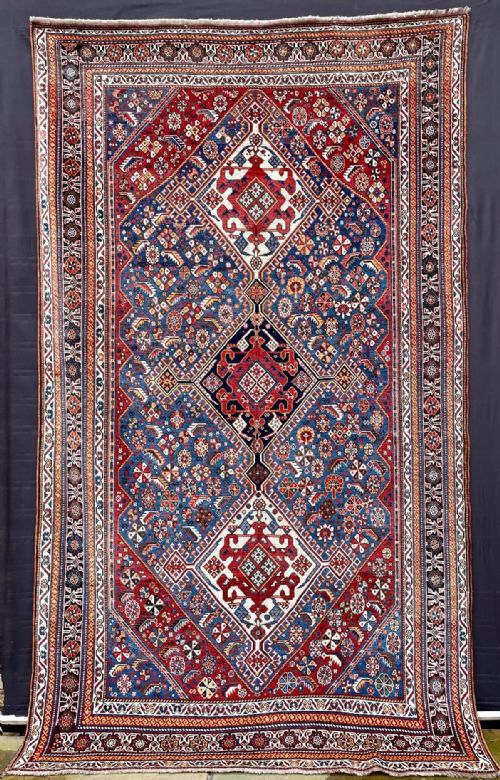 Antique Qashqa'i Tribal Rug, Fars Province, South-west Persia.