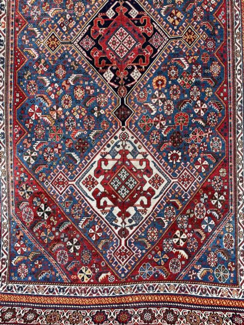 fig 1. Antique Qashqa'i Tribal Rug, Fars Province, South-West Persia.