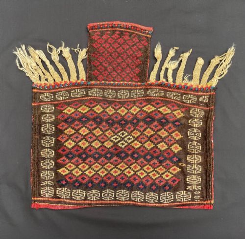 Antique Salt-bag, Afshar Nomads of the Sirjan Region, Kerman Province, South Persia.