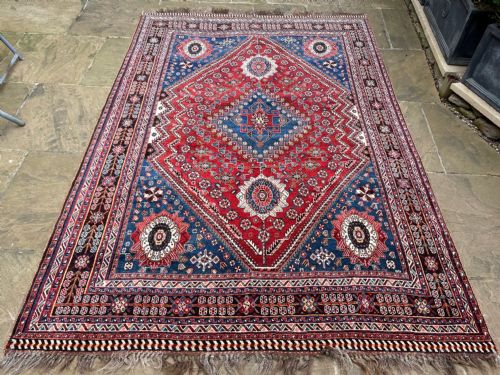 Antique Qashqa'i Tribal Rug, Shesh Boluki Sub-tribe, Fars Province. South-west Persia.
