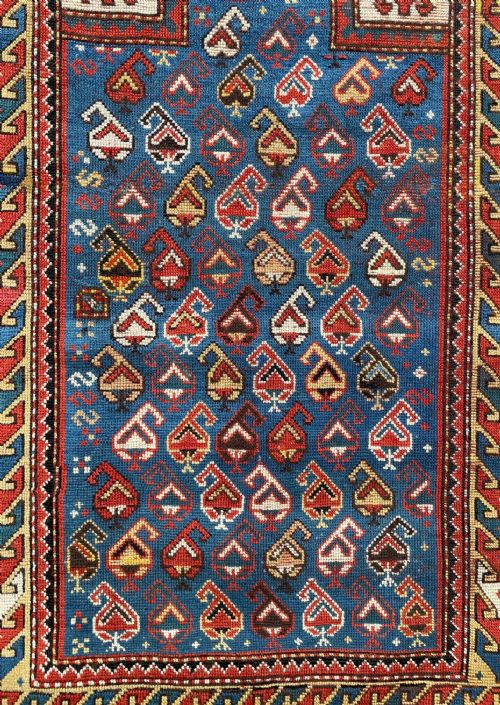 fig 1. Antique Prayer-Rug, Kazak Mountains, South-Western Caucasus.