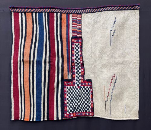 Antique Tasheh (Wheat-sack), Luri-bakhtiari Nomads, the Chahar Mahal, Western Persia.