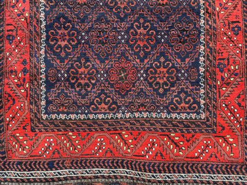 fig 1. Antique Baluch Tribal Rug, Ferdows Region, South-East Persia.