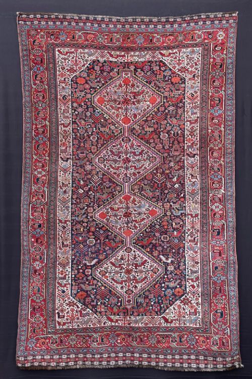 Antique Khamseh Confederacy Rug, Baharlu Sub-tribe, Fars, South-west Persia.