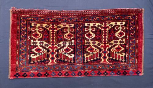 Antique Turkmen Torba, Kizyl Ayak Tribe, Turkmenistan, Central Asia.