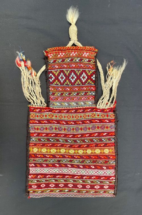 Antique Salt-bag, Qashqa'i Nomads, Fars Province, South-west Persia.