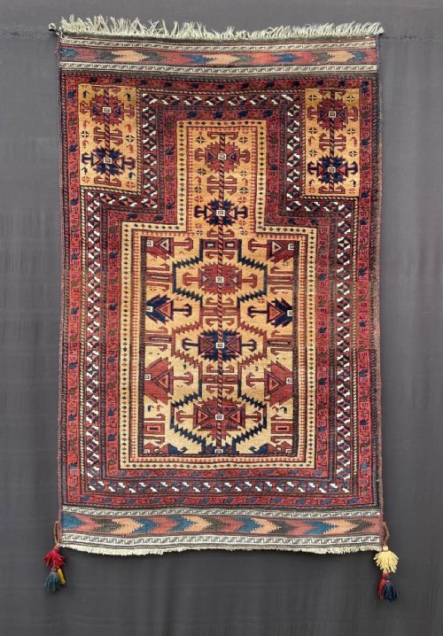 Antique Prayer-rug, Timuri Tribes, Borderlands of Eastern Persia / Western Afghanistan.