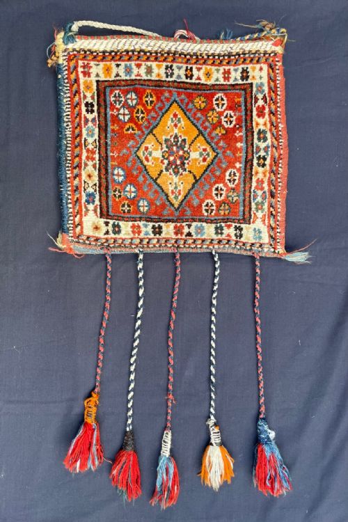 Antique Vanity-bag, Qashqa'i Tribes, Fars Province, South-west Persia.