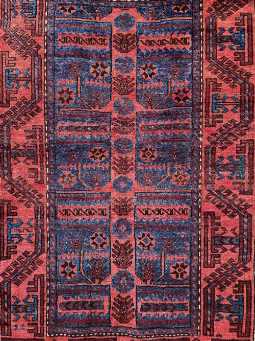 fig 1. Antique Baluch Tribal Rug, Khorassan Province, North-East Persia.