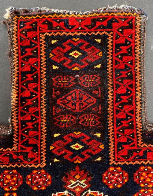 fig 1. Antique Baluch Salt-Bag, Salar Khani Tribe, Khorassan Province, North-East Persia.