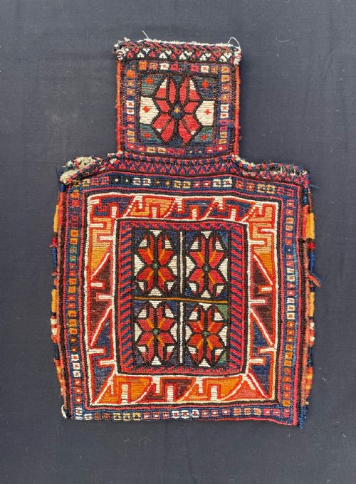 Antique Salt-bag, Afshar Nomads, Kerman Province, Southern Persia.