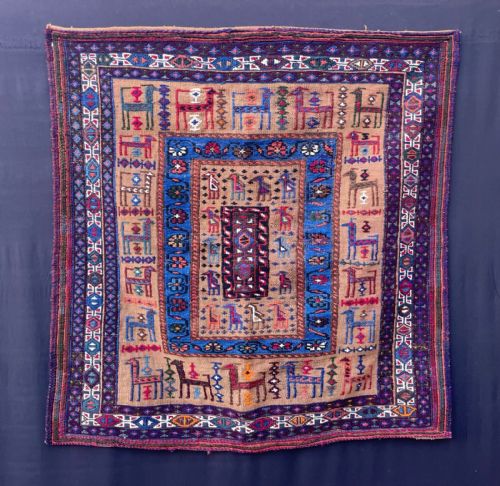 Antique Bread Sofreh, Afshar Nomads, Kerman Province, Southern Persia.