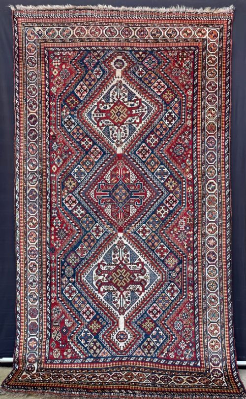 Antique Qashqa'i Tribal Rug, Ard Kapan Taifeh, Fars Province, South-west Persia.
