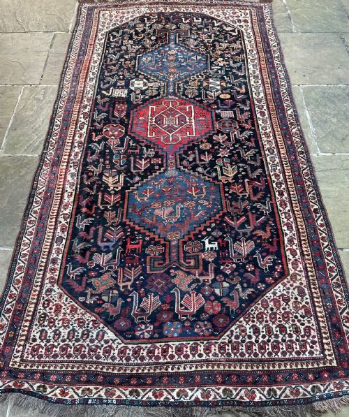 Antique Luri Tribal Rug, Boyer Ahmad Tribe, Luristan Province, South-west Persia.
