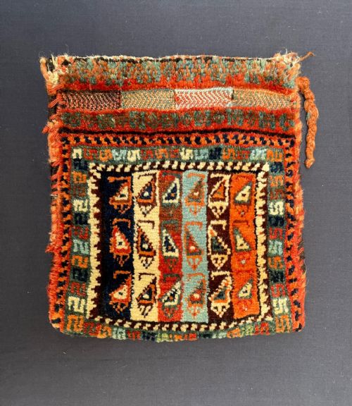 Antique Vanity-bag, Afshar Nomads, Kerman Province, South Persia.