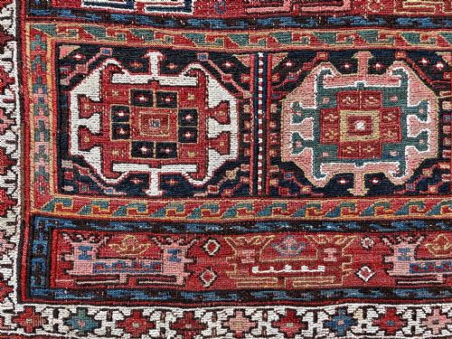 fig 1. Antique Half Saddle-Bag, Shahsevan Tribes of Lowshan, Gilan Province, Northern Persia.