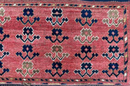 fig 1. Antique Turkmen Germech, Ersary Tribes, Middle Amu Darya Region, Turkmenistan, Central Asia.