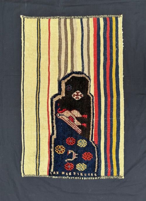Antique 'Tacheh' (Wheat-sack), Luri - Bakhtiari Tribes, the Chahar Mahal, Western Persia.