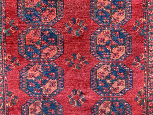 fig 1. Antique Turkmen Wedding Rug, Ersary Tribes, Middle Amu Darya Region, Turkmenistan, Central Asia.