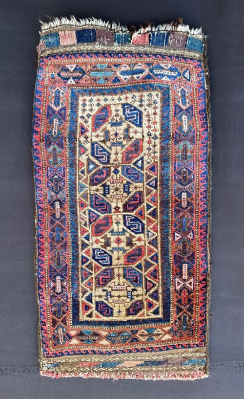 Antique 'Balisht' (Pillow-bag), Baluch Tribes, Khorassan Province, North-east Persia.