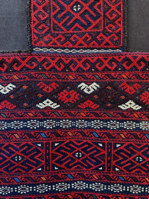 fig 1. Antique Salt-Bag, Timuri - Sangtschuli Tribe, Borderlands of North-East Persia / North-West Afghanistan.