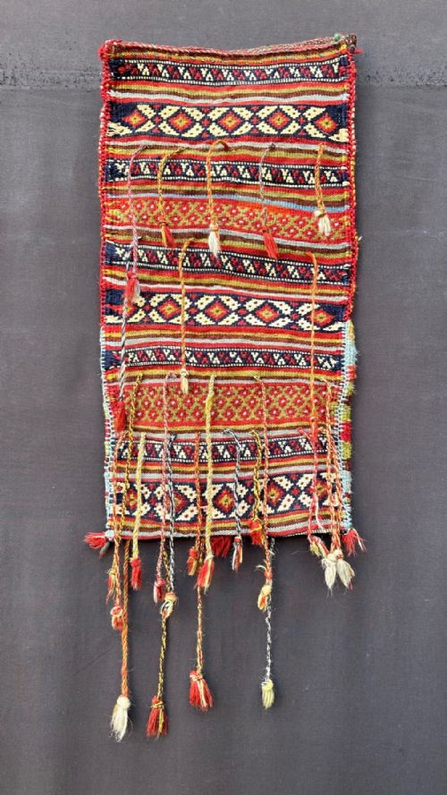 Antique Water-pipe Bag, Qashqa'i - Kaskuli Tribes, Fars Province, South-west Persia.