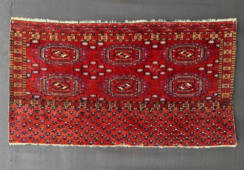 Antique Turkmen Chuval, Teke Tribes, Akhal Oasis, Turkmenistan, Central Asia.