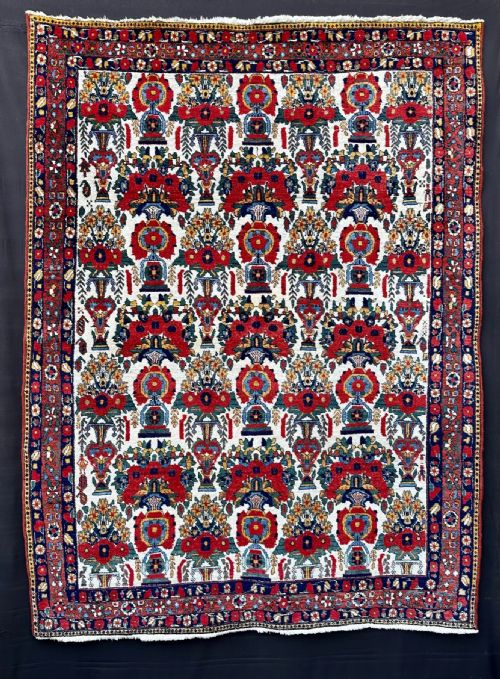 Antique Afshar Rug, Neiriz Region, Kerman Province, South Persia.