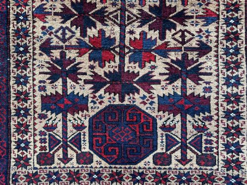 fig 2. Antique Prayer-Rug, Timuri - Yaqoub Khani Sub-Tribe, Khorassan Province, North-Eastern Persia.