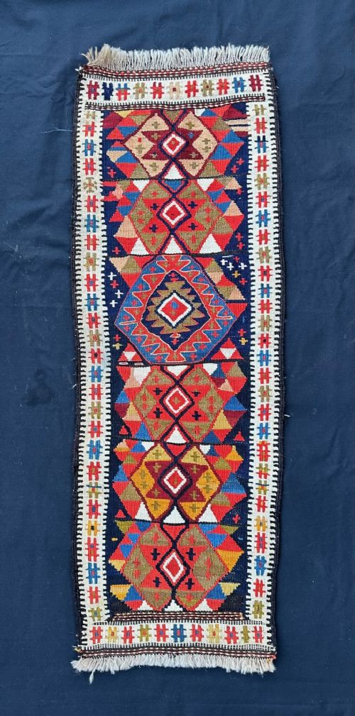 Antique Flatweave Panel, Kordi Tribes, Quchan Region, Khorassan Province, North-east Persia.