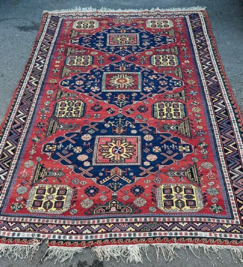 Antique Soumak Carpet, Daghestan/kuba Region, Eastern Caucasus.