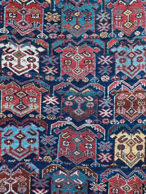 fig 1. Antique Afshar Tribal Rug, Sirjan Region, Kerman Province, South Persia.
