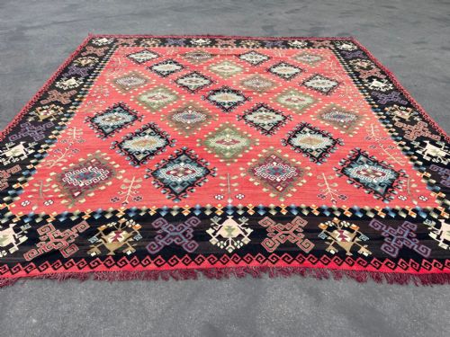 Antique Large Kilim, Region of Kotel, Bulgaria.
