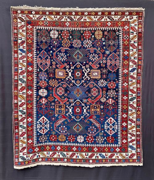 Antique Bijov Rug, Shirvan Region, Eastern Caucasus.
