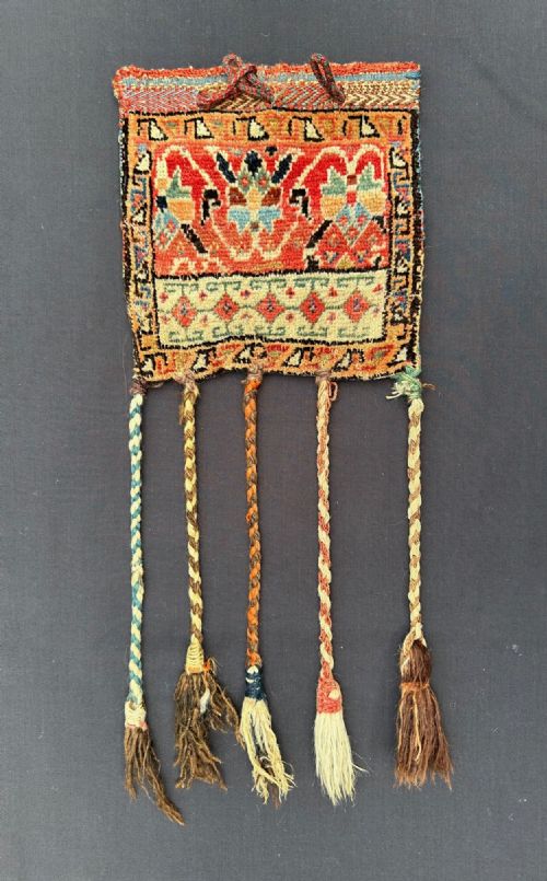 Antique Vanity-bag, Qashqa'i Nomads, Fars Province, South-west Persia.