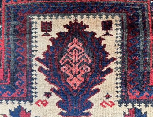 ANTIQUE PRAYERRUG BALUCH TRIBES KHORASSAN PROVINCE NORTHEAST PERSIA - ADDITIONAL PHOTO 2