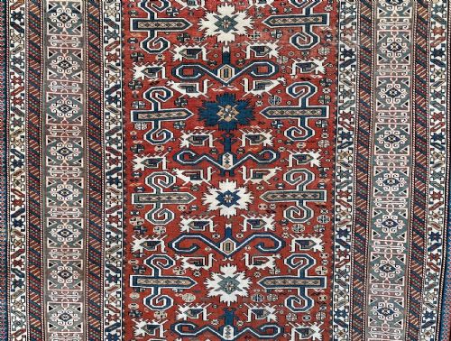 fig 1. Antique Perepidal Rug, Eastern Caucasus.