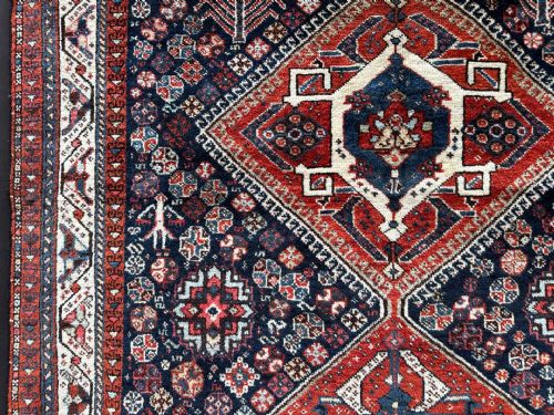 fig 2. Antique Qashqa'i Tribal Rug, Rahimlu Sub-Tribe, Fars Province, South-West Persia.