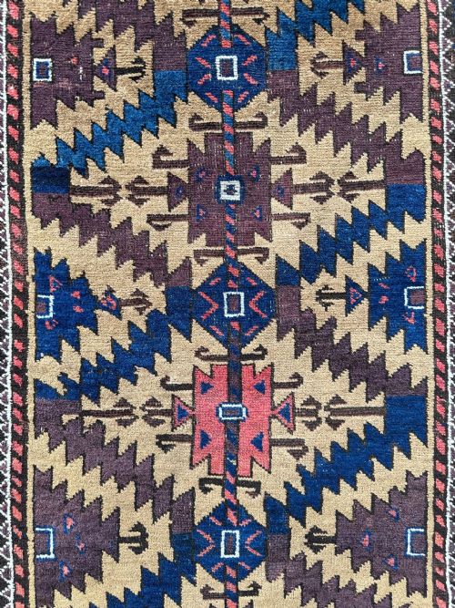 ANTIQUE BALUCH TRIBAL RUG FERDOWS PROVINCE SOUTHEAST PERSIA - ADDITIONAL PHOTO 1
