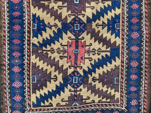 ANTIQUE BALUCH TRIBAL RUG FERDOWS PROVINCE SOUTHEAST PERSIA - ADDITIONAL PHOTO 2